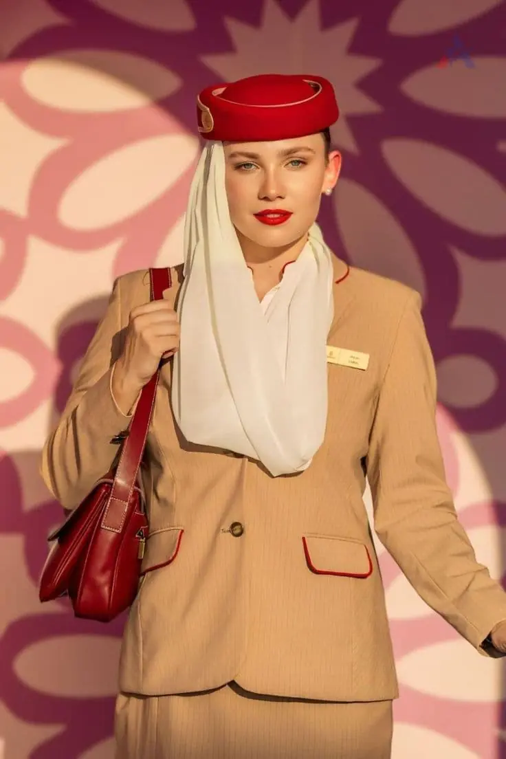 أقمشة أزياء طاقم الطائرة